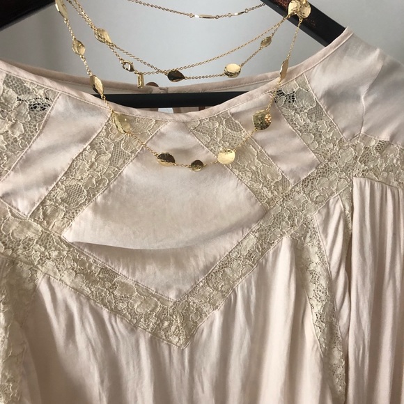Free People Cream lace blouse xs - Picture 2 of 6